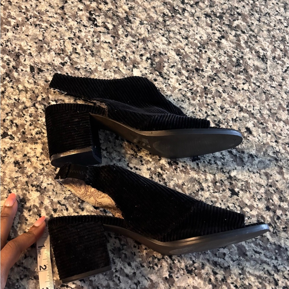 Free People  Velvet Block Heels Shoes